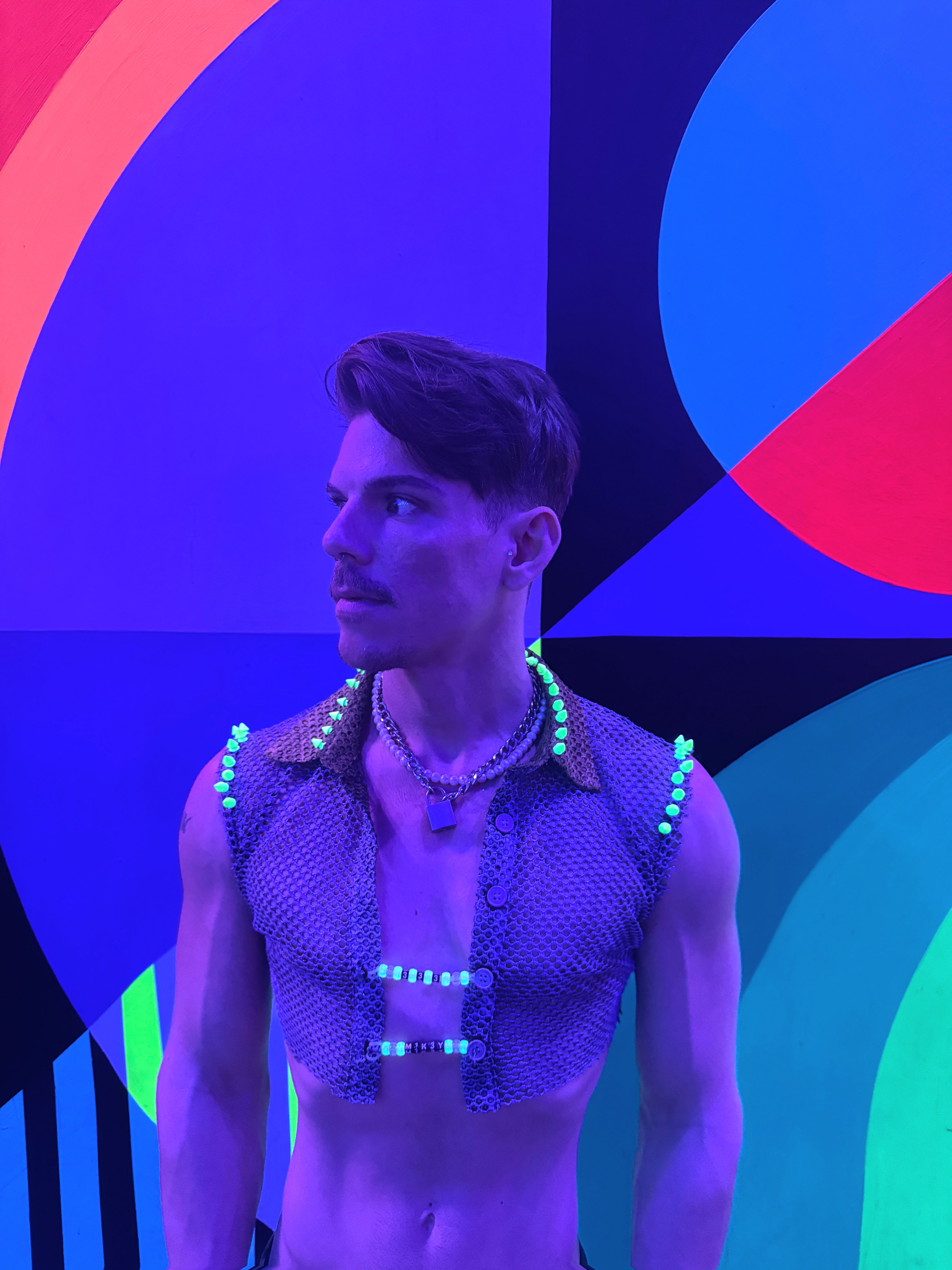 spiked collared crop image 2