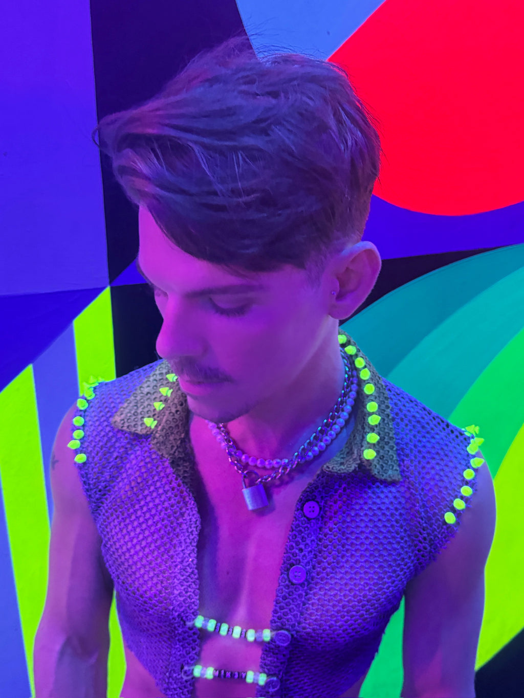 spiked collared crop image 1