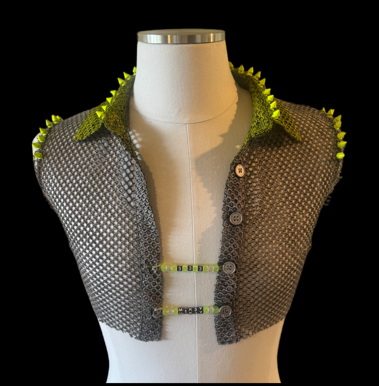 spiked collared crop image 0