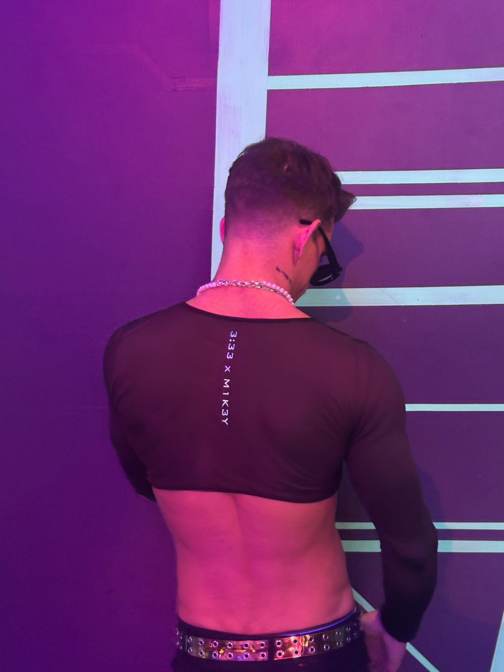 cumdump cutie long sleeve mesh crop top image 2