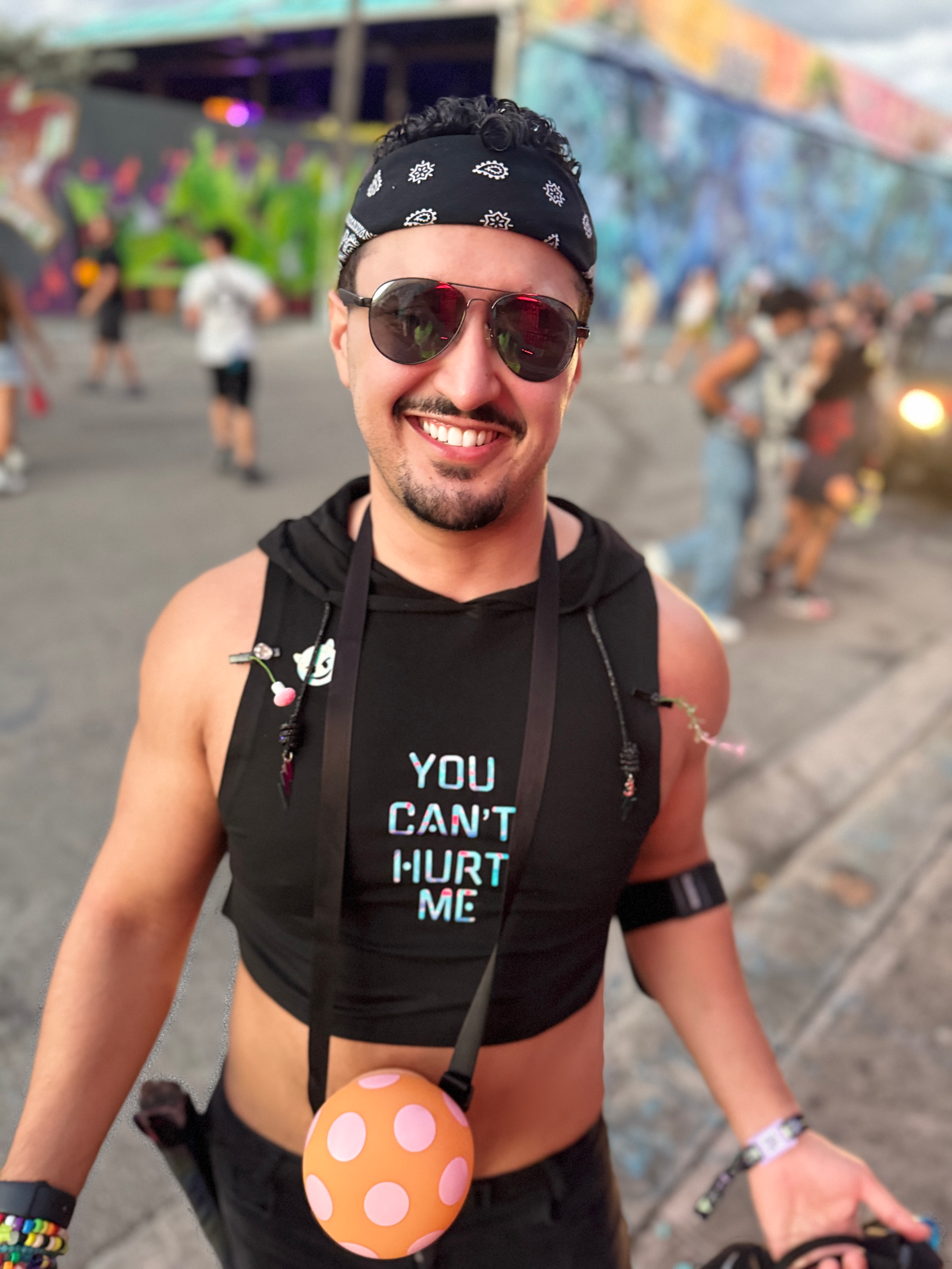 ‘you can’t hurt me’ crop hoodie