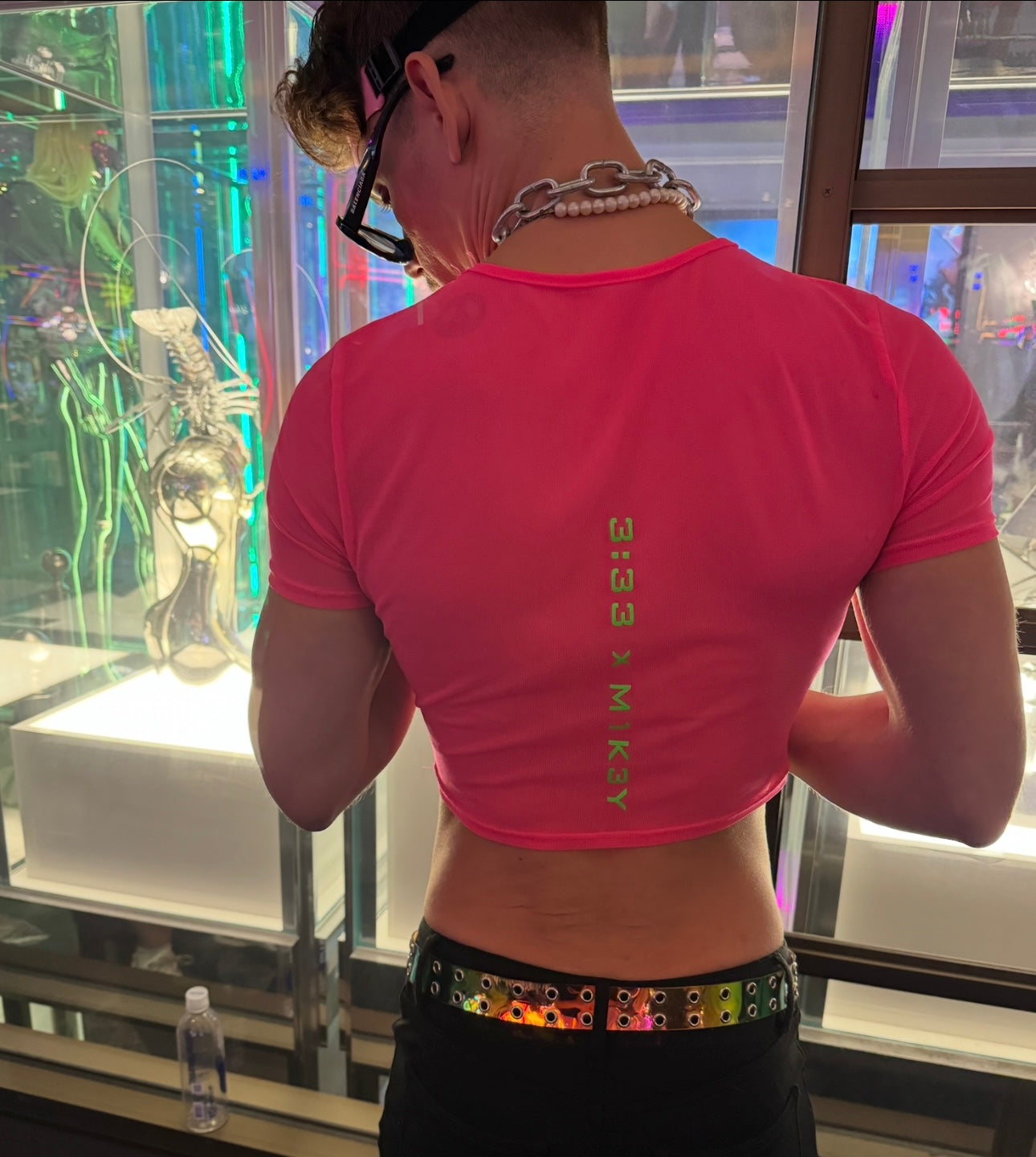 gagged pink crop top image 1