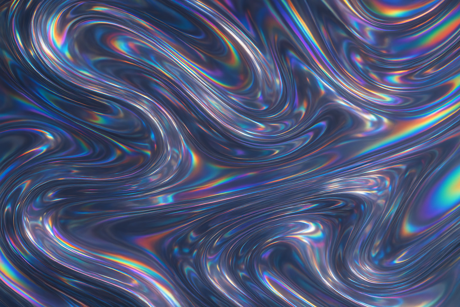 Liquid holographic swirls